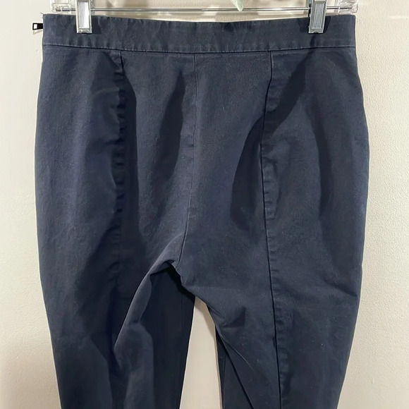 Everlane The Side Zip Stretch Cotton Pant Black 8 - Picture 5 of 14